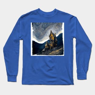 Starry Night Above The Shrieking Shack Long Sleeve T-Shirt